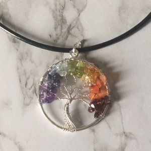 Tree of life chakra necklace